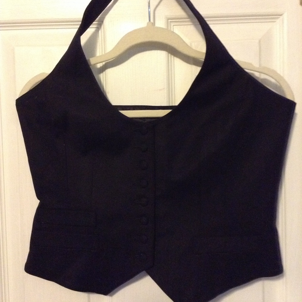 Halter vest style blouse